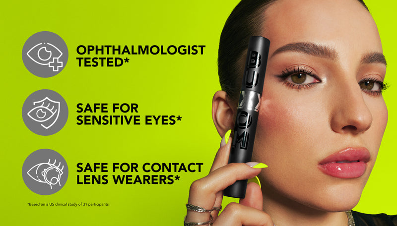 OPHTHALMOLOGIST TESTED* 
SAFE FOR SENSITIVE EYES* 
SAFE FOR CONTACT LENS WEARERS* 
*Based on a US clinical study of 31 participants  